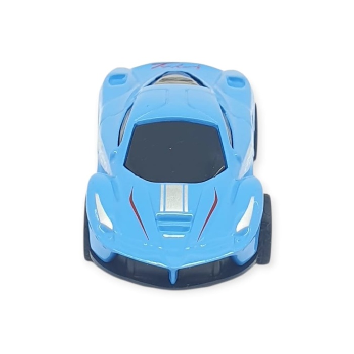 Çek Bırak Metal Küçük Arabalar 8 cm - SH40031 - Mavi