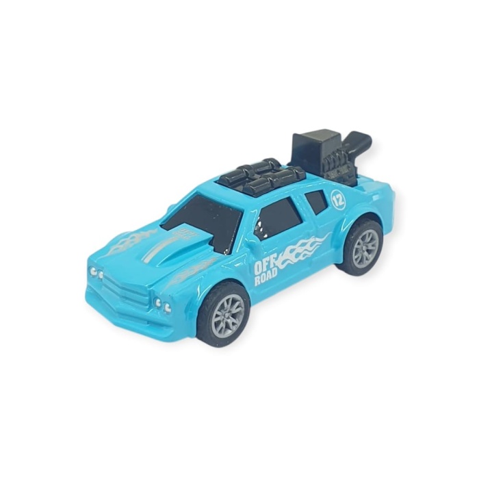 Çek Bırak Metal Küçük Arabalar 8 cm - SH40031 - Turkuaz