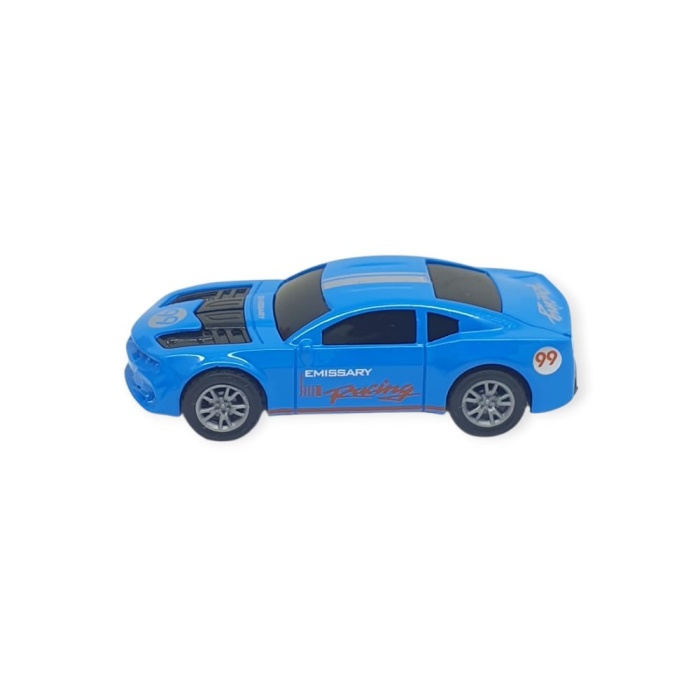 Çek Bırak Metal Küçük Arabalar 8 cm - SH40031 - Mavi Racing