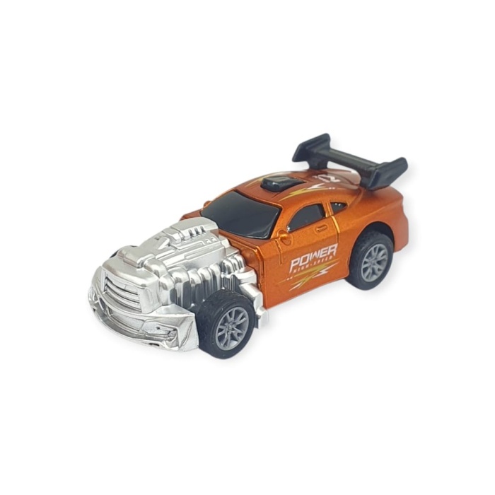 Çek Bırak Metal Küçük Arabalar 8 cm - SH40031 - Turuncu