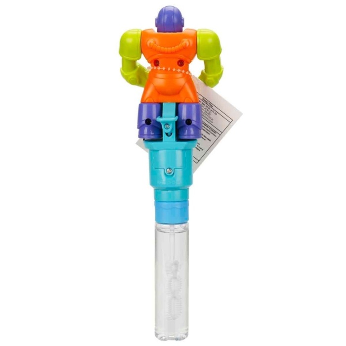 Robot Figürlü Su Oyunu - Baloncuk Oyunu - 625P - Mor Kasklı