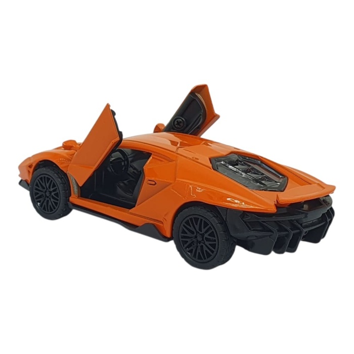 Çek Bırak Metal Arabalar 13 cm - SR2213- Turuncu