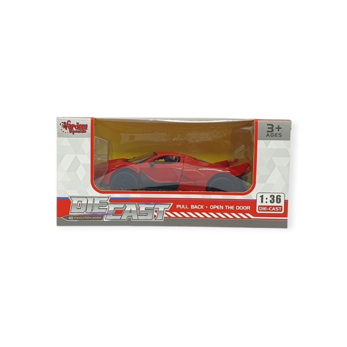 Çek Bırak Metal Arabalar 13 cm - SR2212- Kırmızı