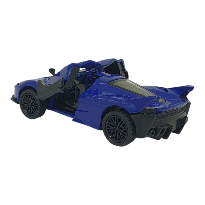 Çek Bırak Metal Arabalar 13 cm - SR2212- Mavi