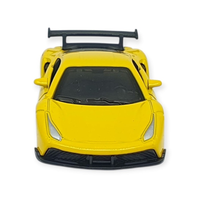 Çek Bırak Metal Küçük Arabalar 8 cm - 6411A-17 - Sarı