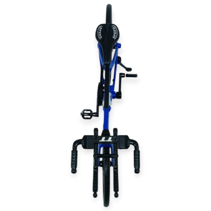 Model Araçlar -1/10 Metal Yarış Bisikleti 18 cm - Mavi