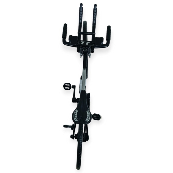 Model Araçlar -1/10 Metal Yarış Bisikleti 18 cm - Gri