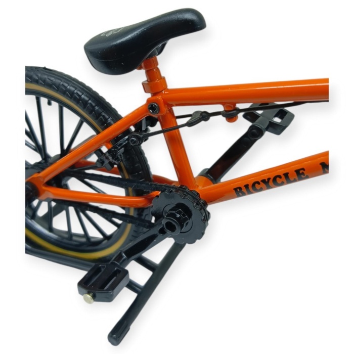 Model Araçlar -1:8 Metal BMX Bisiklet - Die -Cast 17 cm - Turuncu