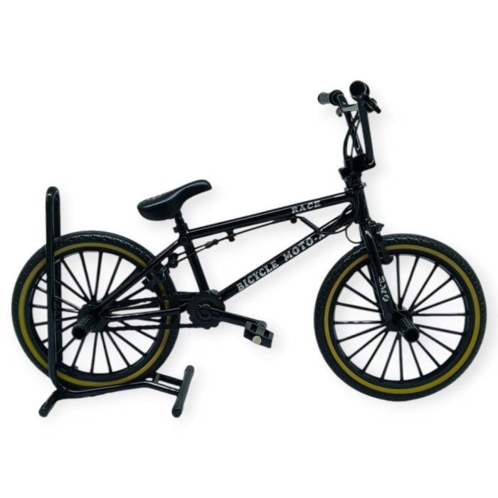 Model Araçlar -1:8 Metal BMX Bisiklet - Die -Cast 17 cm - Siyah