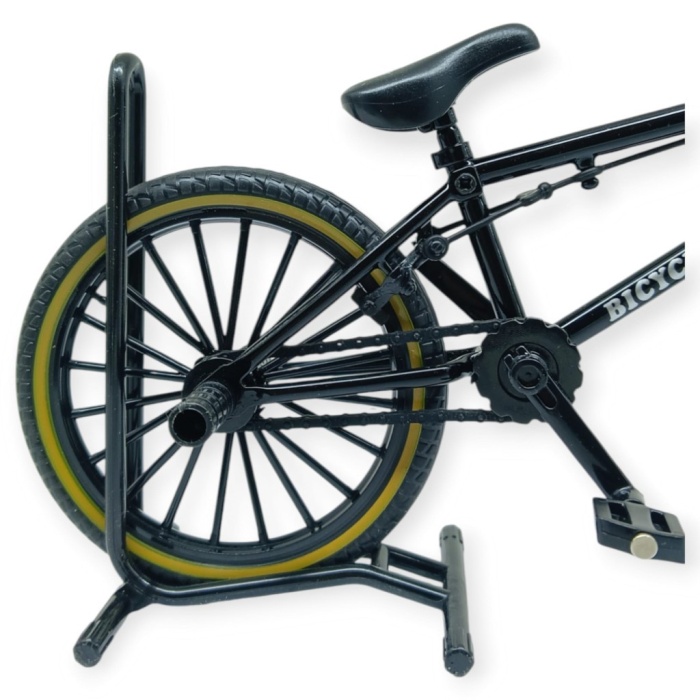 Model Araçlar -1:8 Metal BMX Bisiklet - Die -Cast 17 cm - Siyah