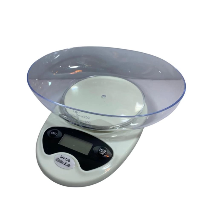 Hazneli Mutfak Terazisi SH-136 - 5 Kg Hassas Dijital Tartı