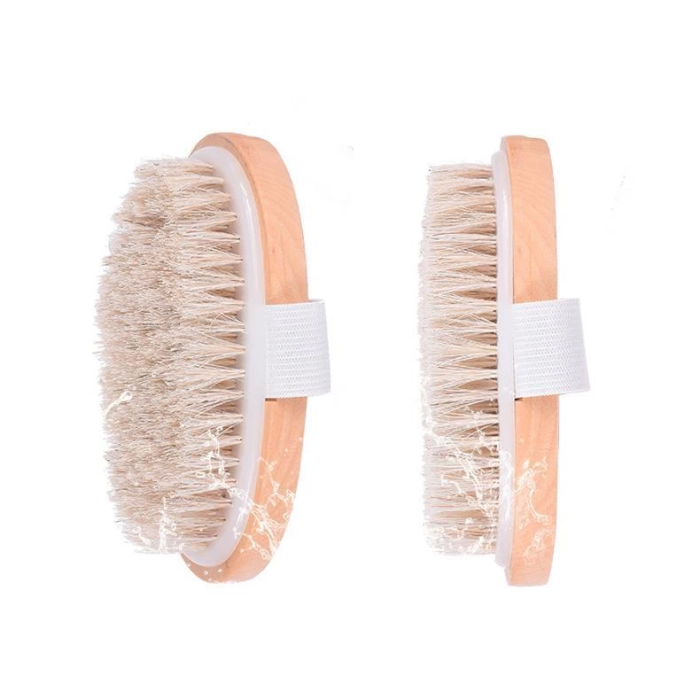 Parlak ve Pürüzsüz Görünüm Sağlayan %100 Doğal At Kılı Selülit Fırçası