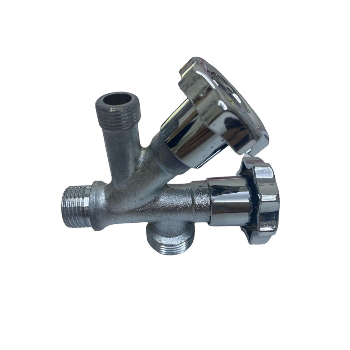 Dual Çiftli Çatallı Çamaşır Makinesi Ara Taharet Musluk Ara Musluk