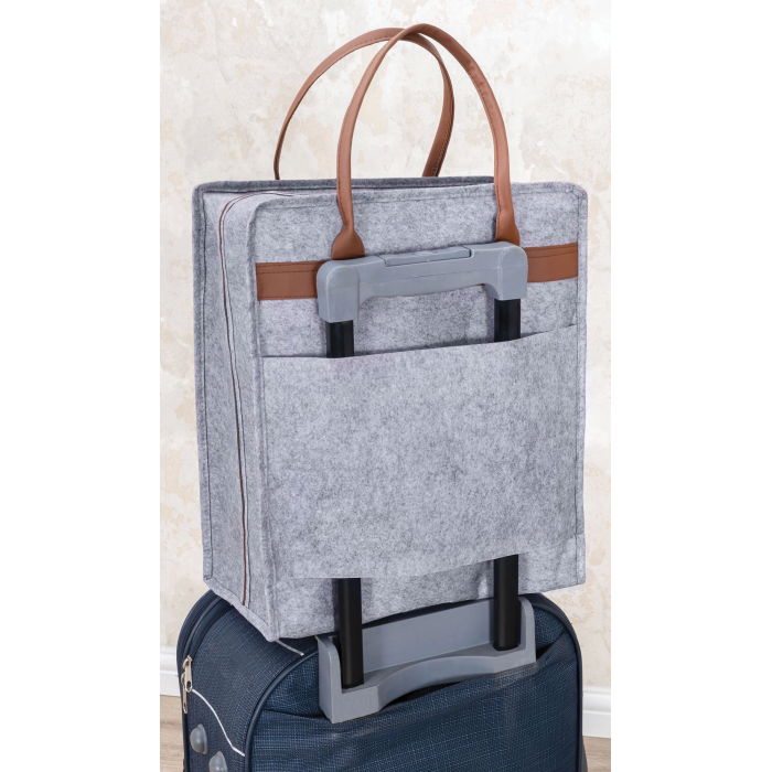 Deri Kulplu Ayakkabı Seyahat Çantası 04263