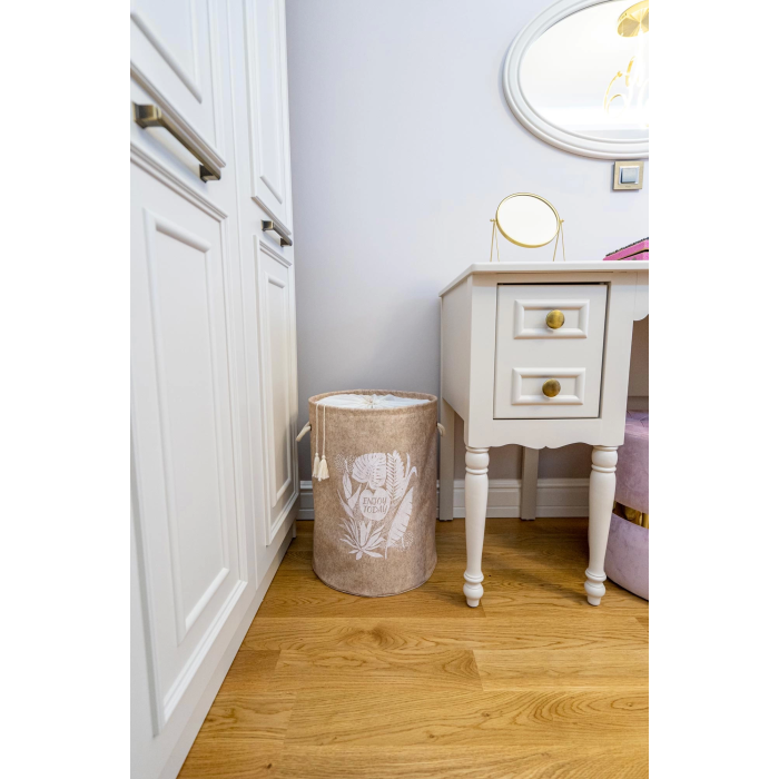 Torbalı ve Kulplu Püskül Detaylı Düzenleyici Çok Amaçlı Organizer Keçe Sepet -03631