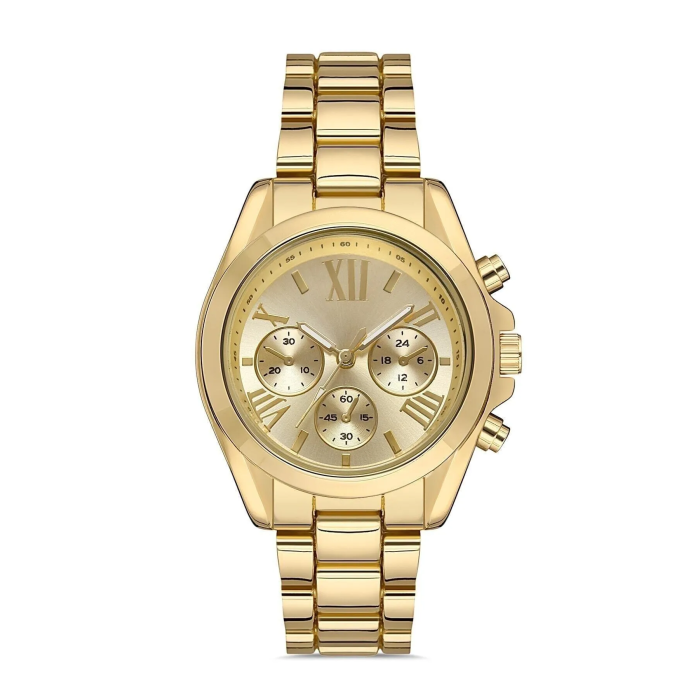 Zarif ve Şık Özel Tasarım Roma Rakam Detaylı Metal Bayan Kol Saati