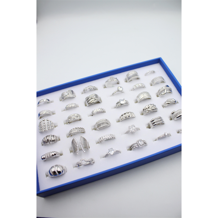 36lı Xuping Yüzük Seti - Gümüş