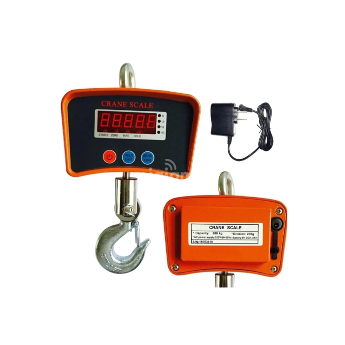 500 kg Dijital Askılı Çengel Baskül Terazi - Yüksek Kapasiteli Hassas Tartım