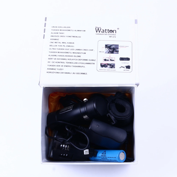 Black Wt-272-profesyonel Bisiklet Lambası -