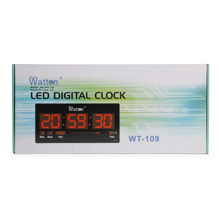 Dijital Duvar Ve Masa Saati Wt-109 -