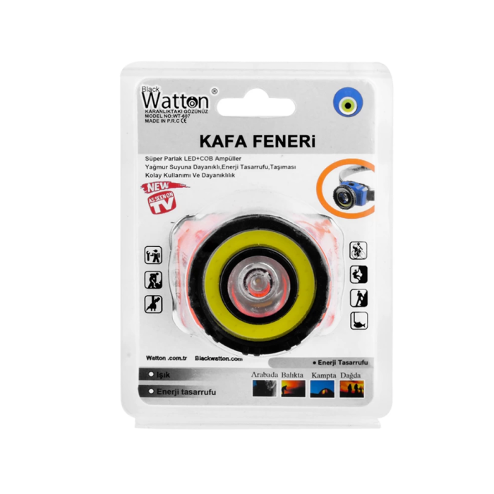 Güçlü Pilli Kafa Lambası Wt-607 -