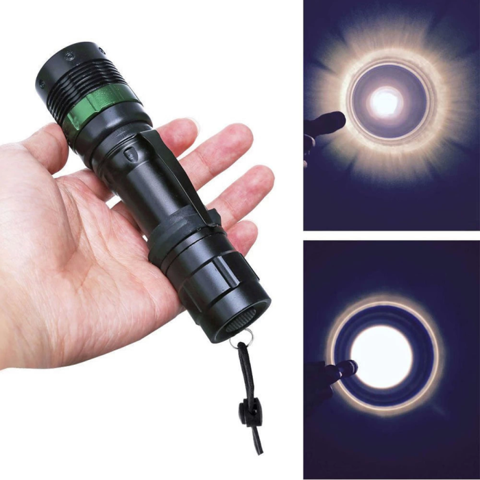 Zoomlu Oto Şarjlı El Feneri Wt-012 -