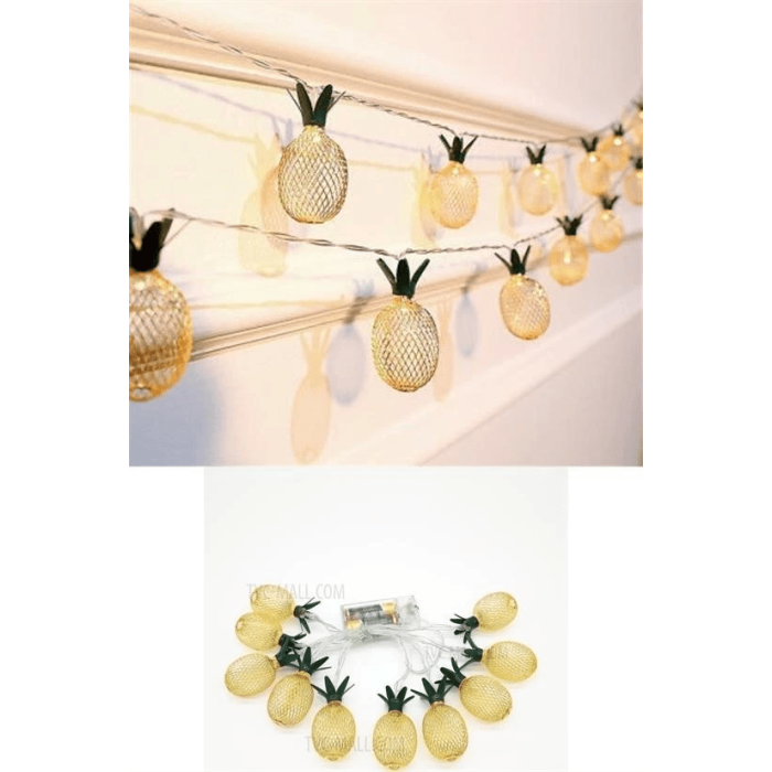 Dekoratif Pilli Pineapple Ananas Pilli Şerit Led Işık (1 Metre) ( Lisinya )