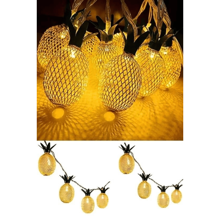 Dekoratif Pilli Pineapple Ananas Pilli Şerit Led Işık (1 Metre) ( Lisinya )