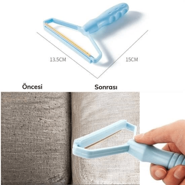Çift Taraflı Elbise Kazak Plastik Kumaş Tüy Alma Ve Tiftik Temizleyici Toplayıcı Taşınabilir ( Lisinya )