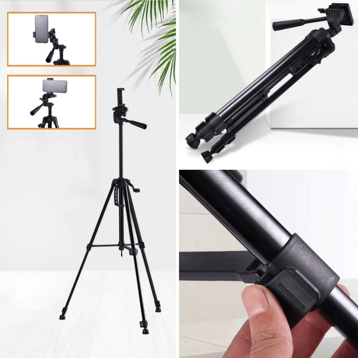 Telefon Ve Fotoğraf Makinası Takılabilen Bluetooth Kumandalı 146 Cm Tripod ( Lisinya )