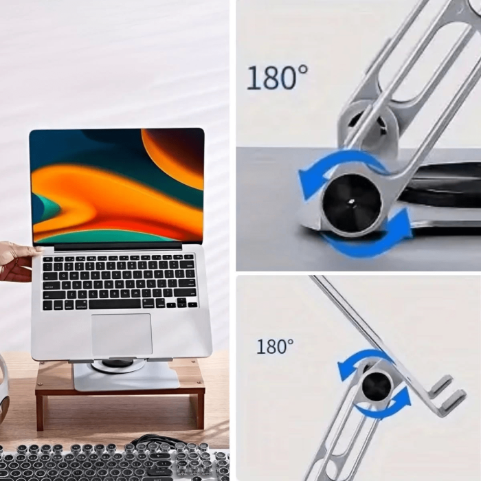 360 Derece Dönebilen Hava Aldıran Laptop Standı ( Lisinya )