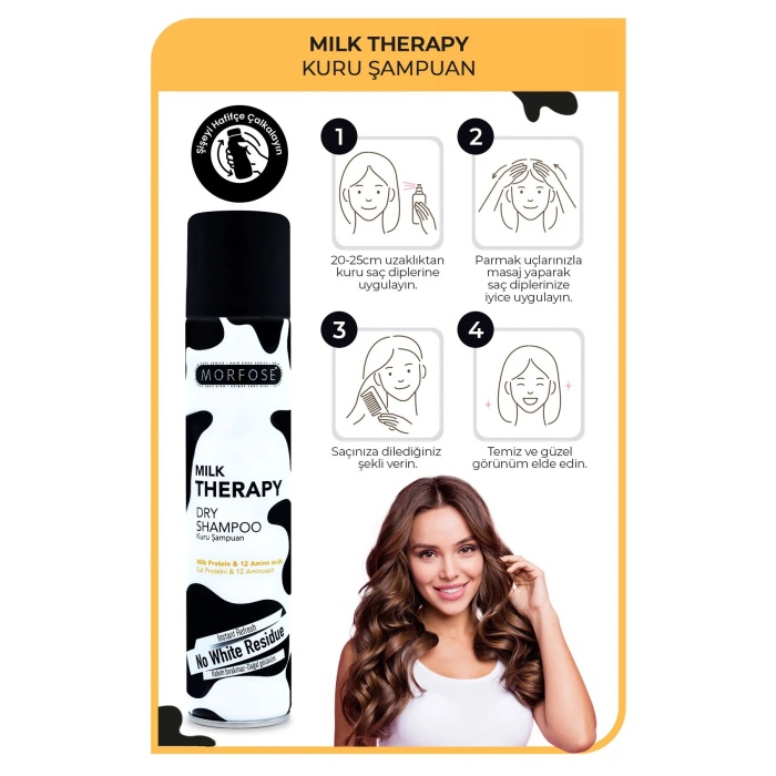 Kuru Şampuan Milk Therapy 200 ML - Besleyici - mrfs