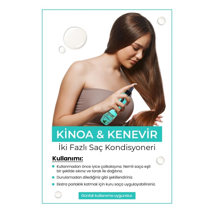 Çift Fazlı Kinoa & Kenevir Kondisyoner Fön Suyu 240 ML - mrfs