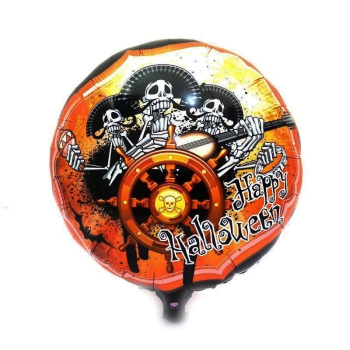 Kuru Kafalı Korsanlar Halloween Şekilli Folyo Bn 45 cm