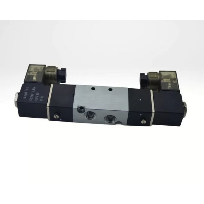 Pnömatik Valf Ventil Geniş Gövde 4V320-10 3/8 - 5/2 BB 12V/24V/110V/220V (Lisinya)
