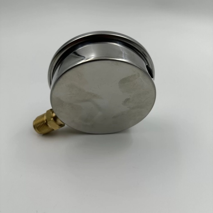 Manometre Gliserinli Alttan Çıkışlı Q100 - 0 - 10 Bar 1/2 (Lisinya)