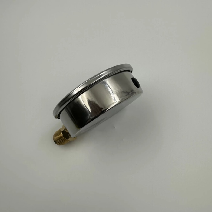 Manometre Gliserinli Alttan Çıkışlı Q100 - 0 - 400 Bar 1/2 (Lisinya)