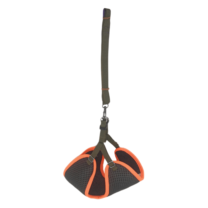 Kedi Köpek Havalı Göğüs Tasma Seti Small 32-40 cm + 130 cm Haki Tcu