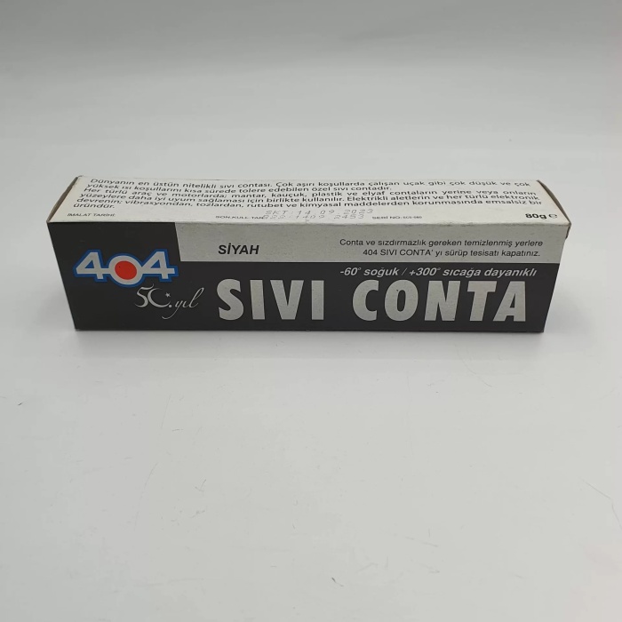 Siyah Sıvı Conta 80 Gr (Lisinya)
