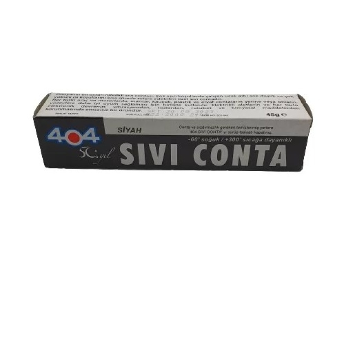 Siyah Sıvı Conta 45 Gr (Lisinya)