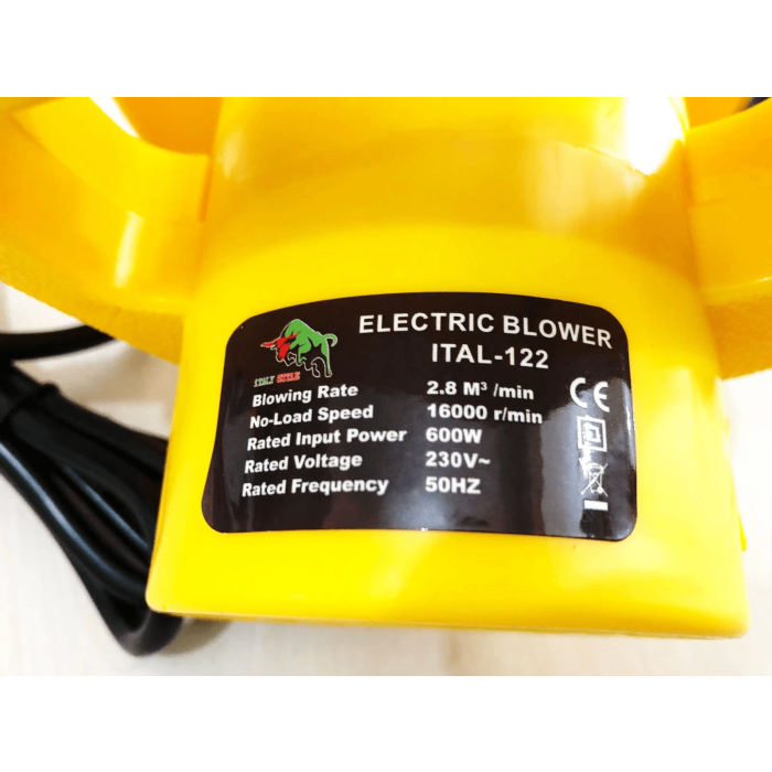 İtaly Style 6 Kademeli Hava Körüğü Hava Üfleme Makinesi 600 Watt ( Lisinya )