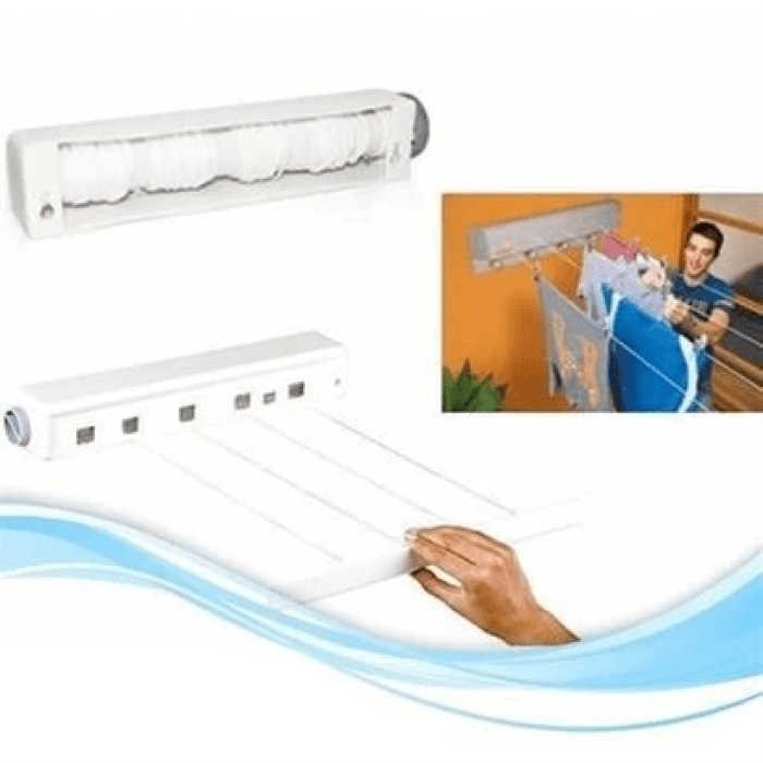 Pratik Çamaşır Kurutma Portatif Yeni Nesil Çek As Kolay Askılık 4 İpli Çamaşır Askılığı ( Lisinya )