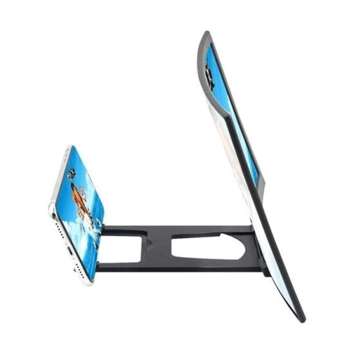 Curved Model Katlanabilir 3d Ekran Büyütücü Amplifikatör Projektör Standı Tüm Akıllı Telefon ( Lisinya )