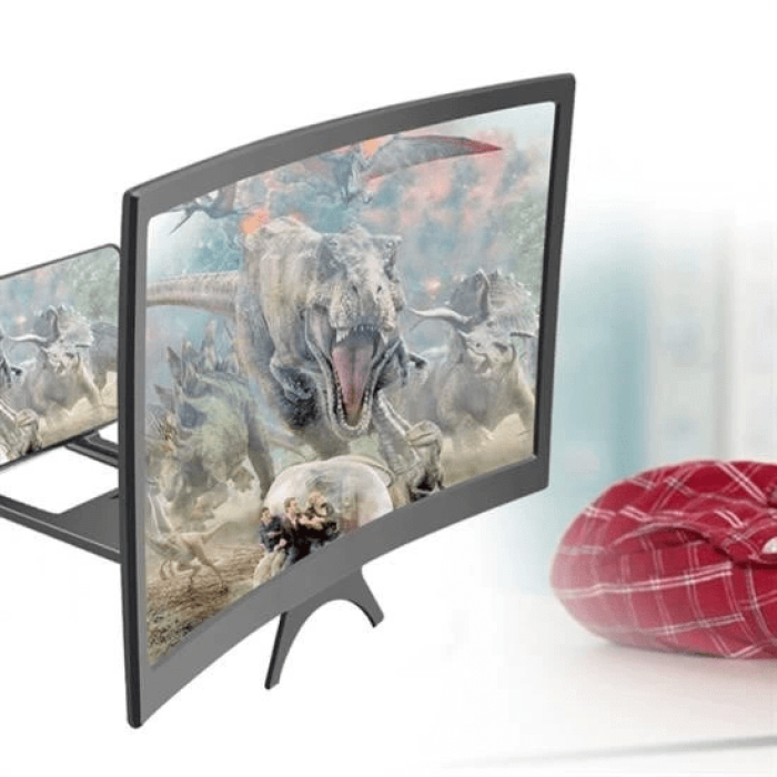 Curved Model Katlanabilir 3d Ekran Büyütücü Amplifikatör Projektör Standı Tüm Akıllı Telefon ( Lisinya )