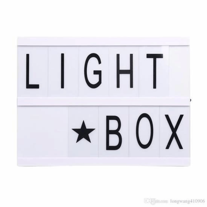 Sinematik Lightbox Dekorasyon Aydınlatma Aksesuarları (a5 Boyut) ( Lisinya )