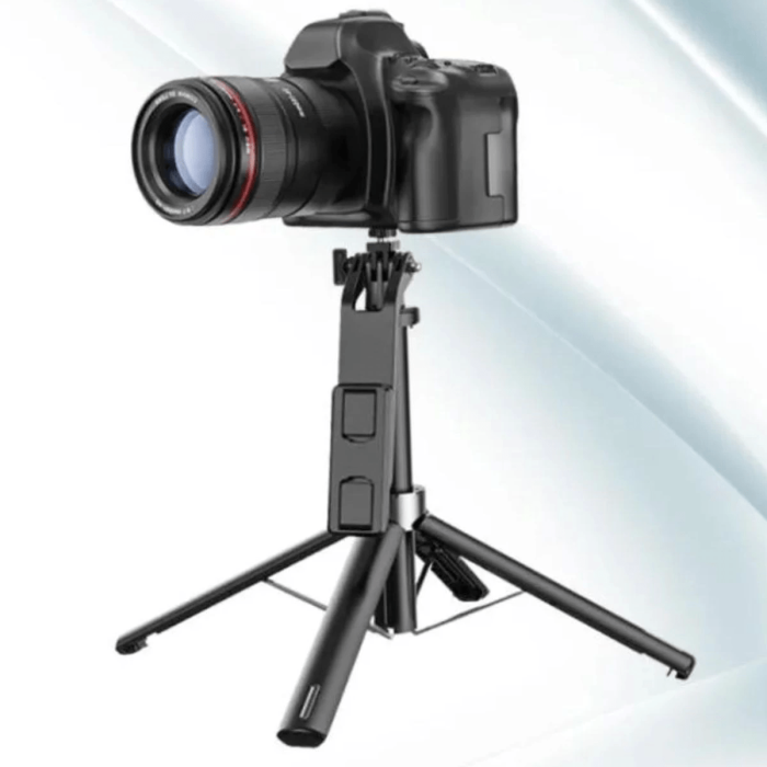 Fotoğraf Makinası Ve Telefon Takılabilen 2si 1 Arada 2.2m Uzayan Selfie Çubuğu Kumandalı Tripod ( Lisinya )
