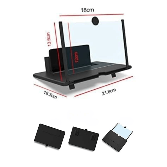 Telefon Ve Tablet Ekran Büyütücü Aparat Kırmızı ( Lisinya )