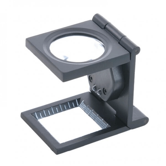 -25x25 Mm Full Çelik Kaplı Katlamalı Büyüteç Th-9005b ( Lisinya )