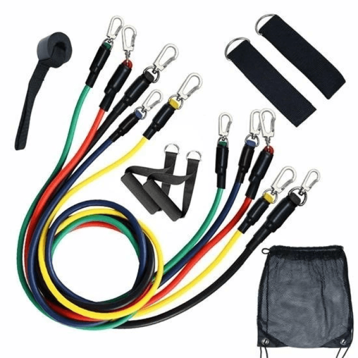 Lisinya® 11 Parça Lateks Egzersiz Bandı Çekme Halatı Egzersiz Seti ( Lisinya )