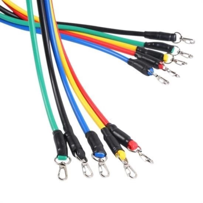 Lisinya® 11 Parça Lateks Egzersiz Bandı Çekme Halatı Egzersiz Seti ( Lisinya )